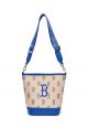 Big Classic MONOGRAM Jacquard New Bucket Bag Boston Red Sox Light Sand