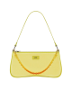 Eva Satin Gradient Chain Shoulder Bag - Yellow