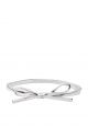 Skinny Mini Bow Bangle Silver