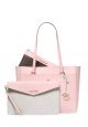 Maisie Large Pebbled Leather 3 in 1 Tote Bag Blush