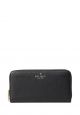 Leila Large Continental Wallet Black