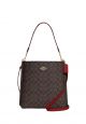 Mollie Bucket Bag In Signature Canvas Brown 1941 Red