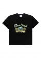 GREENERY ARTWORK BASIC Short Sleeve T-Shirt Black