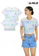 Watercolor MONOGRAM Crop T-Shirt NEW YORK YANKEES