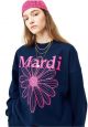 Sweatshirt Flower Mardi Navy Violet