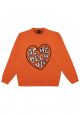 Front Heart Logo Knit Orange