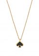 Everyday Spade Enamel Mini Pendant Black