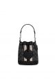 Mini Dempsey Bucket Bag In Signature Jacquard With Stripe And Coach Patch Smoke Black