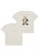 Fuzzy Dragon Artwork Short Sleeve T-Shirt Cream