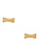 Double Bow Studs Gold