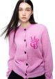 Mohair Cardigan Round Neck MRCD Pink Hotpink