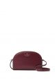 Perry Leather Dome Crossbody Deep Berry