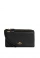 Double Zip Wallet Black