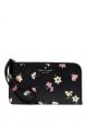 Lucy Floral Waltz Medium L Zip Wristlet Black Multi