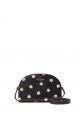 Perry Leather Dome Crossbody Black Multi