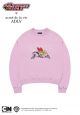 The Powerpuff Girls x Acmedelavie Logo Crop Sweatshirt Light Pink