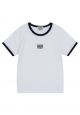 W Classic Logo Ringer Tee White