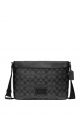 District Crossbody Bag In Signature Canvas Charcoal Black