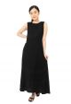 Simple Sleeveless Dress - Black