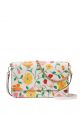 Madison Strawberry Garden Printed Flap Convertible Crossbody Pink Multi