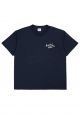 Script Logo Embroidery Short Sleeve T-Shirt Navy