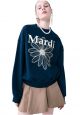 Sweatshirt Flower Mardi Navy Cream