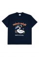 Fish Swan Short Sleeve T-Shirt Navy