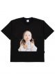 Baby Face Milk Girl Short Sleeve T-Shirt Black