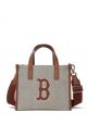 Basic Big Logo Canvas S-Tote Bag BOSTON REDSOX Brown