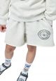 [KIDS] Sweat Short Marche Emblem Oatmeal Black