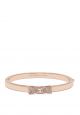 Ready Set Bow Pave Bow Bangle Clear Rose Gold