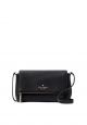 Leila Mini Zip Crossbody Black