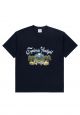 GREENERY ARTWORK BASIC Short Sleeve T-Shirt Navy