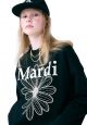 Sweatshirt Flower Mardi Black Cream