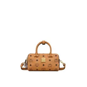 MCM Vintage Jacquard Mini Boston Bag