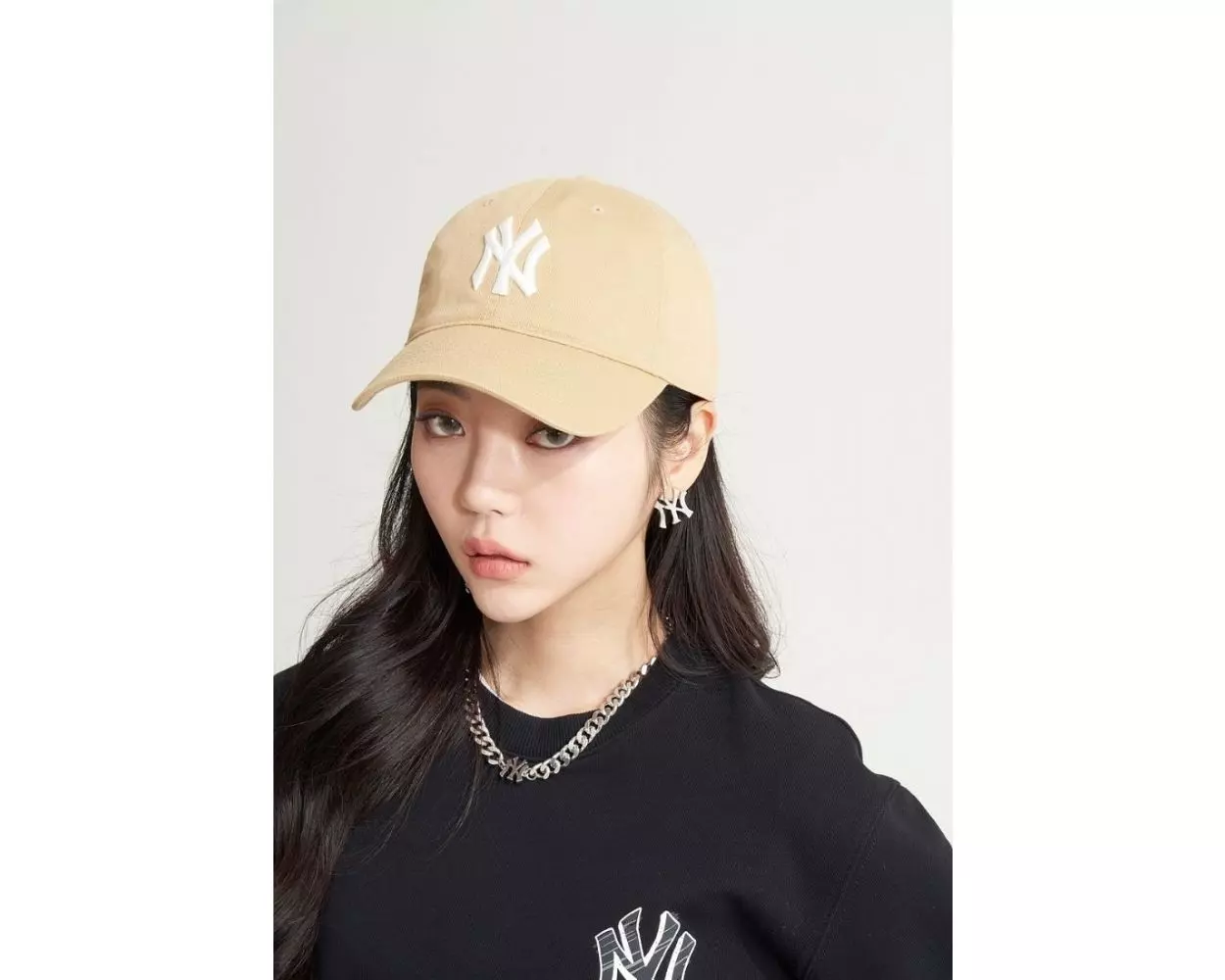 MLB Korea N-COVER Ball Cap NY (BEIGE)